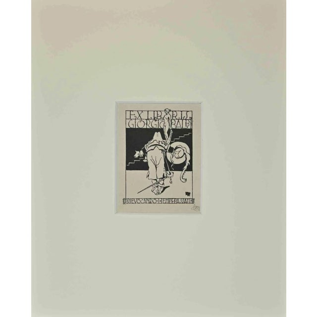 Modern Ex Libris Giorgio Balbi, Etching, Mid-20th Century For Sale - Image 3 of 3