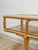 Wood Vintage Console Table Rattan Two-Tier Glass Top Coastal Entryway Sofa Table Rare For Sale - Image 7 of 13