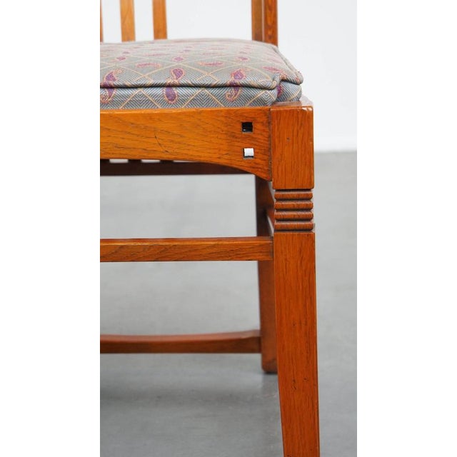 Set of Art Nouveau Dining Chairs attributed to Paul Schuitema For Sale - Image 11 of 14