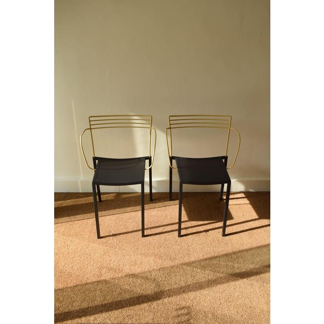Set of Piccolo Chairs by Pascal Mourgue, in Very Good conditions. Designed 1990 to 1999 This piece has an attribution...