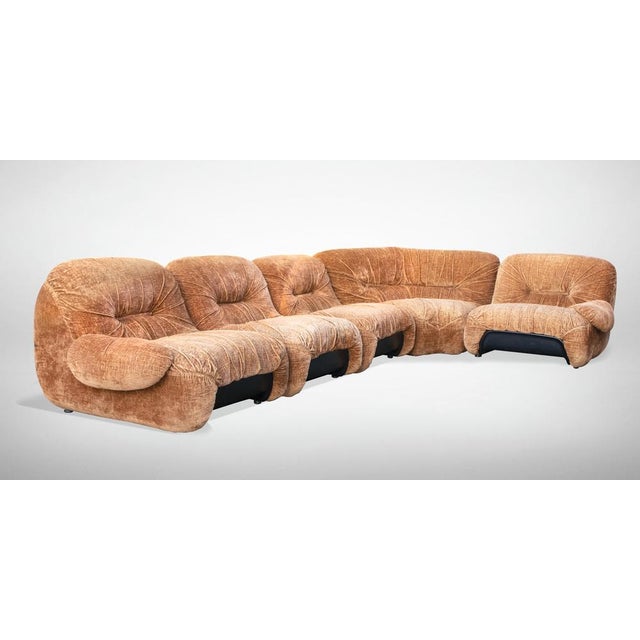 Mid-Century Modern Malù Modular Sofa by Diego Mattu, Italy, 1960s, Set of 5 For Sale - Image 16 of 17