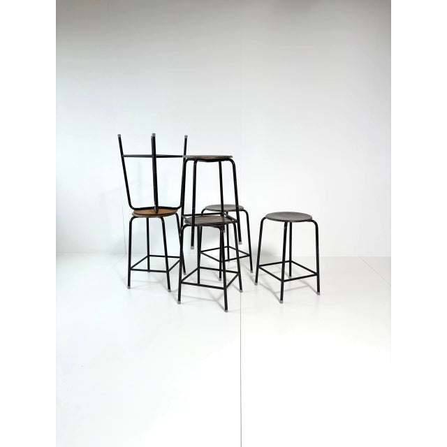 Vintage Industrial Bar Stool by Schmitz For Sale - Image 16 of 16