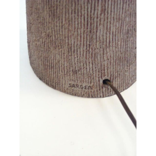 Mid 20th Century Ceramic table lamp by Rita Sargen For Sale - Image 5 of 8