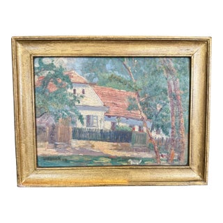 White House With Duck (1923) by Frank Luis Jirouch (American, 1878–1970) For Sale