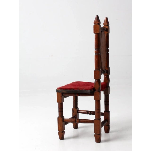 Brown Mid Century Mexican Hacienda Children's Chair For Sale - Image 8 of 11