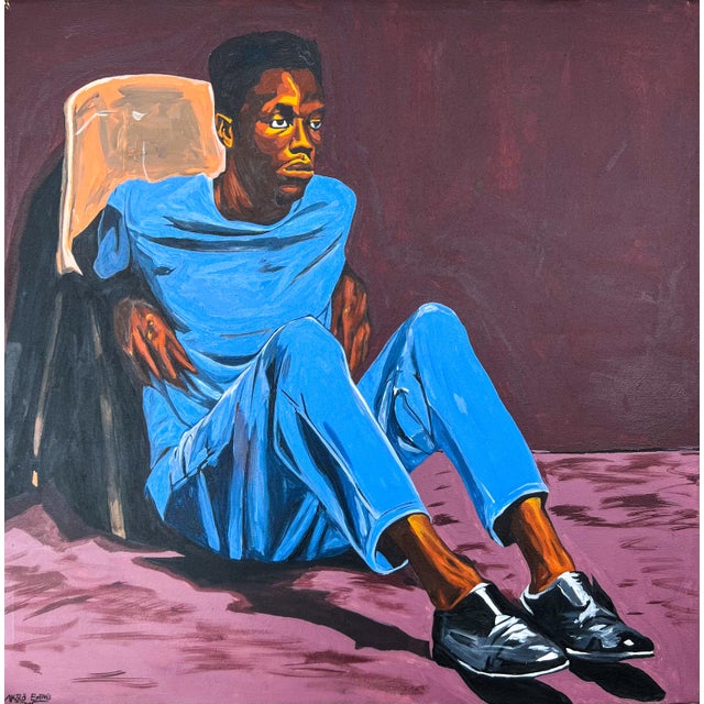 “Alone With Myself” is a portrait of private reckoning. In this work, I stage the figure in a dark, pared-back room,...