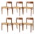 Vintage Model 75 Chairs in Oak by Niels Otto Møller, 1950s, Set of 6 For Sale