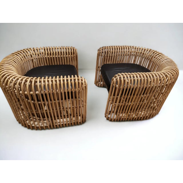 Willow and Reed 1980s Vintage Henry Olko Club Chairs - a Pair For Sale - Image 4 of 12