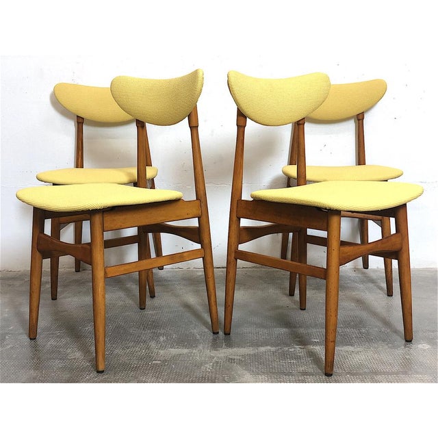 Vintage Italian Dining Chairs, 1960s, Set of 4 For Sale - Image 8 of 14