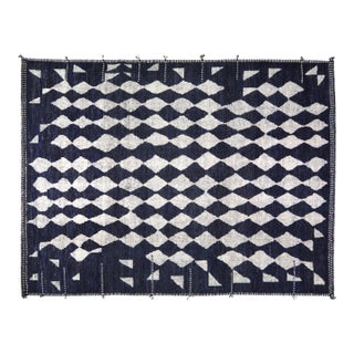 Moroccan Hand Knotted Wool Rug, 9'1"x12'2" For Sale