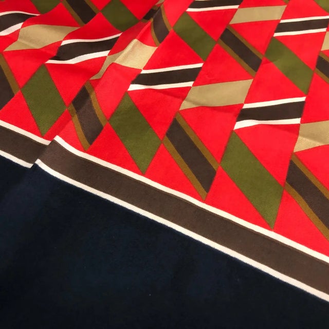 Balmain 1970s Vintage Pierre Balmain Silk French Foulard For Sale - Image 4 of 6