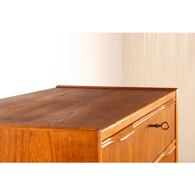 1960s Danish Four-Drawer Teak Chest of Drawers by Henning Jørgensen for Fredericia Furniture, 1960 For Sale - Image 5 of 18
