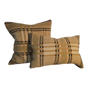19Thc Double Sided Wool Horse Blanket Pillows -Two
