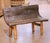 This distinctive antique rustic bench from the French Alps is hand carved from a single thick slab of solid oak, retaining...