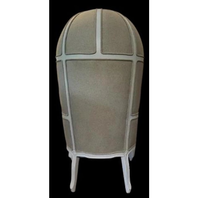 French French Louis XV Style Upholstered Porter Balloon Chair For Sale - Image 3 of 5