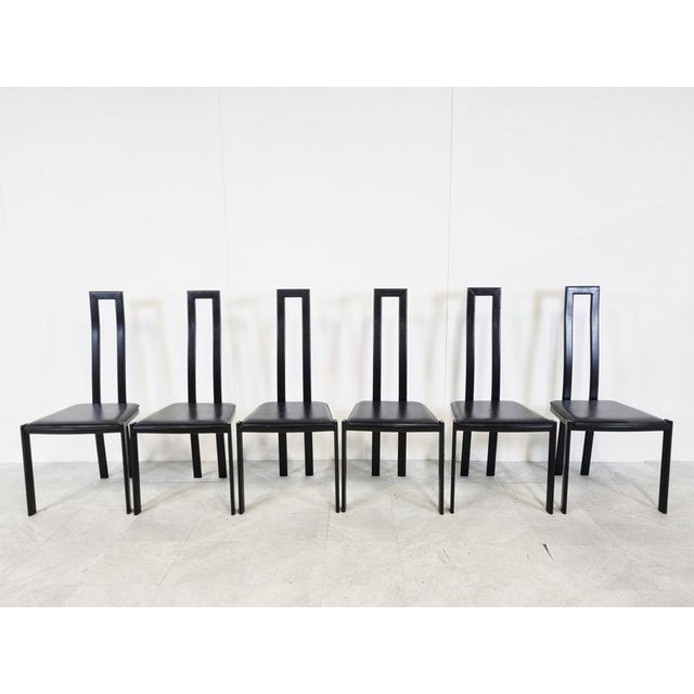 Vintage Postmodern Dining Chairs, 1980s, Set of 6 For Sale - Image 10 of 10