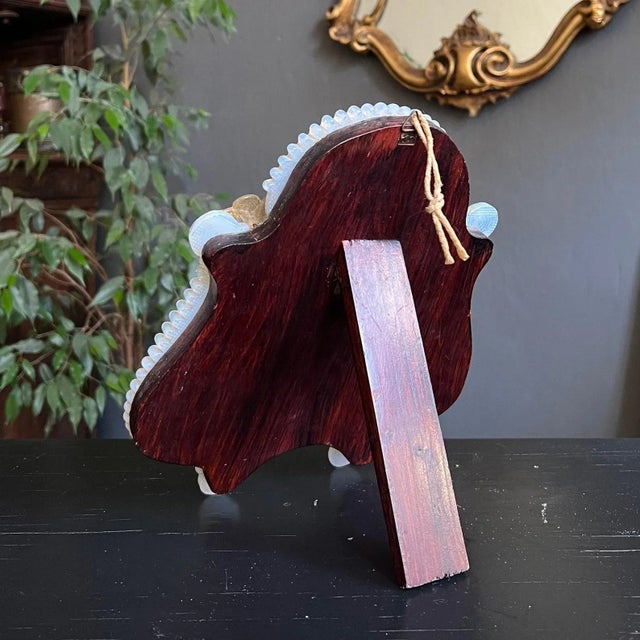 Vintage Venetian Murano Glass Frame Makeup Mirror, 1940s For Sale - Image 9 of 11