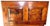 Brown Vintage Rustic Country Farmhouse Cedar Lined Trunk With Caster Wheels For Sale - Image 8 of 13