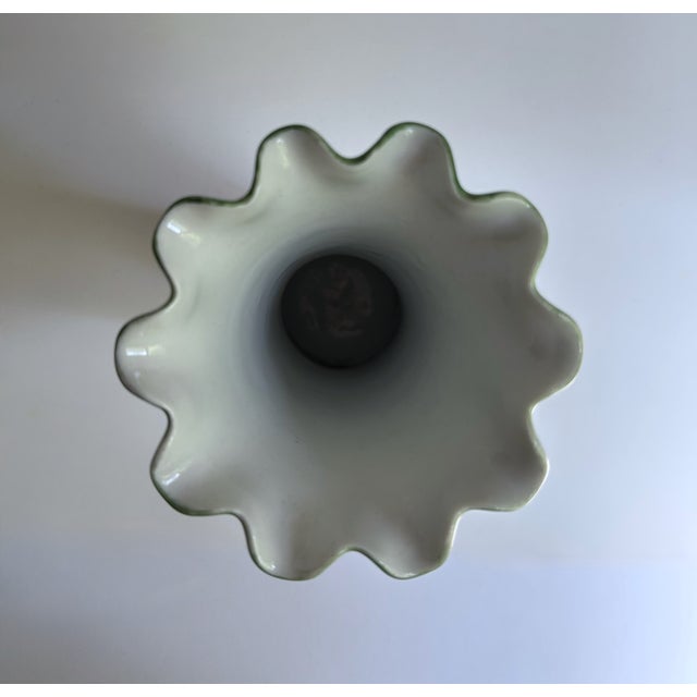 Circa 1900 Leonard Austria Roses Fluted Porcelain Vase For Sale - Image 11 of 17