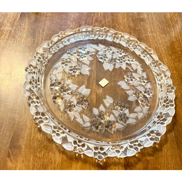 Mikasa Walther Carmen Crystal Cake Plate For Sale - Image 12 of 12