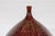 Ceramic Handcrafted Bulb Shaped Burgundy Vase with Textured Honeycomb Style Motifs For Sale - Image 7 of 12