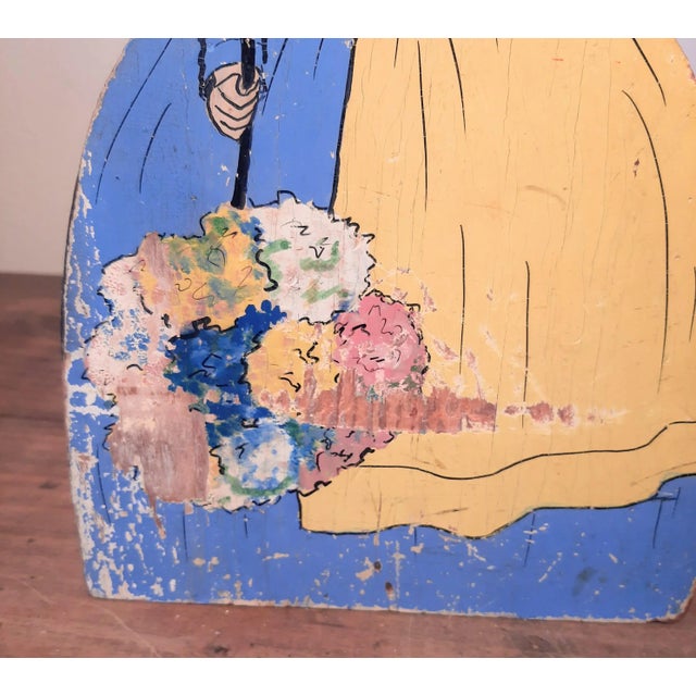 Dutch Girl Wooden Primitive Door Stop For Sale In Fayetteville, AR - Image 6 of 13