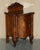 Stunning pair of Antique Victorian Burl Walnut Nightstand Side End tables with large cupboard internals A very good...