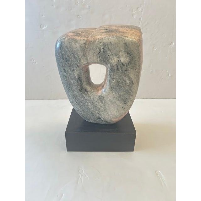 Stone Abstract Marble Tabletop Sculpture For Sale - Image 7 of 11