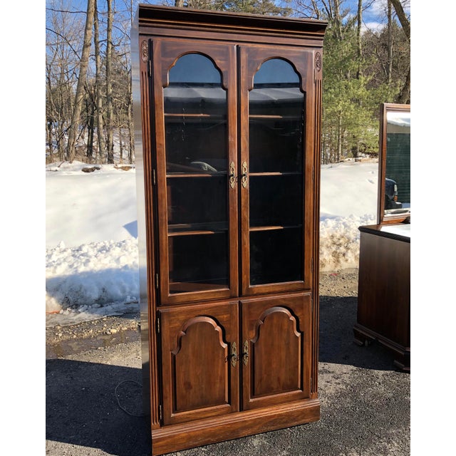 Ethan Allen Court Cherry Bookcase Chairish