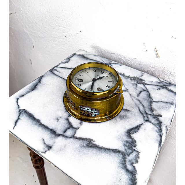 Mid 20th Century Brass Barigo Ships Clock For Sale - Image 12 of 15