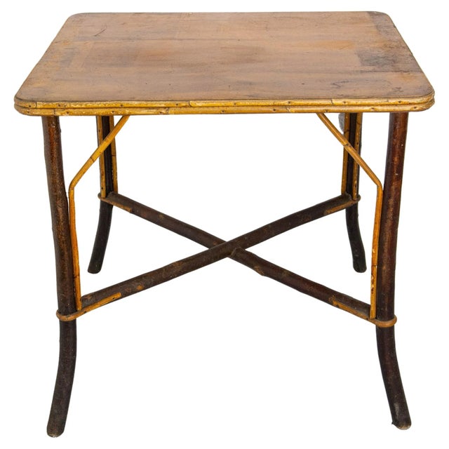 French Console or Side Table in Hazel Wood, 1920s For Sale - Image 11 of 11