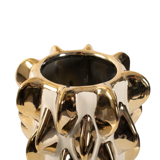 2020s Gilded Vase Small For Sale - Image 5 of 11