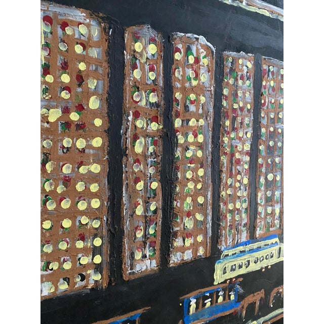 1990s Jimmy Lee Sudduth “Horse-Drawn Streetcar” New Orleans Painting For Sale - Image 5 of 12