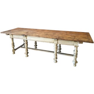 Vintage Belgian Dining Table For Sale