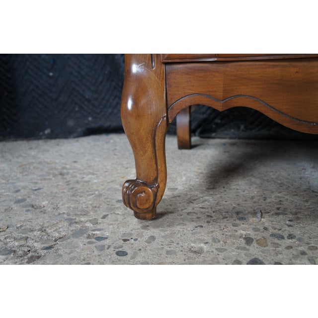 Brown Late 20th Century Kent Coffey Marquee French Provincial Serpentine Fruitwood Dresser Sideboard For Sale - Image 8 of 14