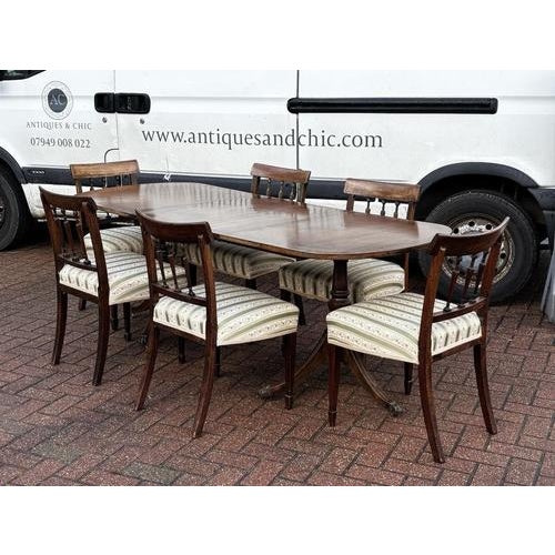 Antique Extending Dining Table and Chairs, Set of 7 For Sale - Image 15 of 18