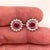 Diamond Ruby Earrings 14k Gold 2.07 TCW Certified For Sale - Image 12 of 16