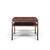 Dunbar Furniture Edward Wormley for Dunbar Mid Century Mahogany and Brass Coffee Table For Sale - Image 4 of 8