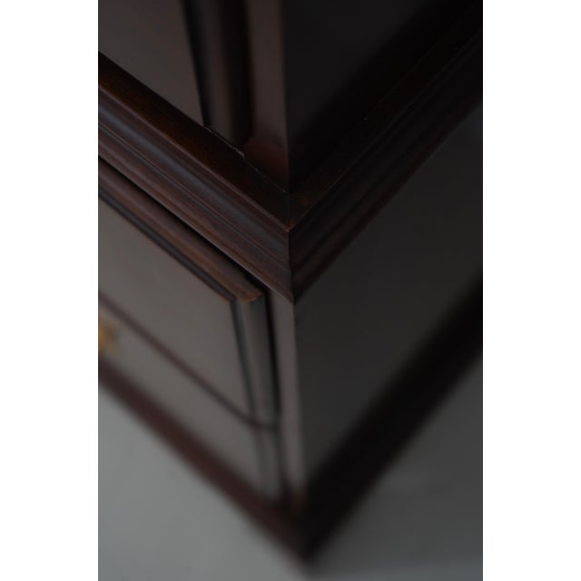 Harden 7 Drawer Cherry Triple Style Chest on Chest For Sale - Image 12 of 15