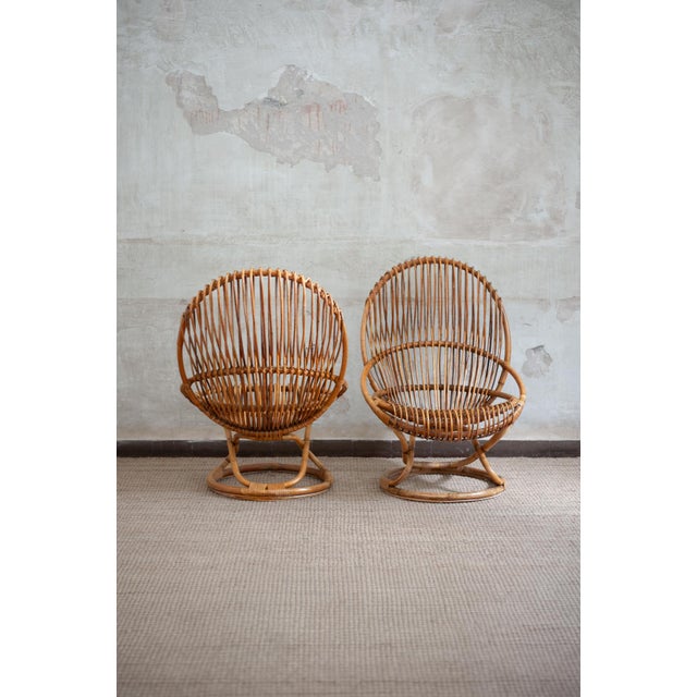 Tre Cerchi Armchairs by Tito Agnoli for Bonacina, Italy, 1950s, Set of 2 For Sale - Image 6 of 14