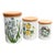 Set of 3 Portmeirion Botanic Garden Kitchen Storage Canisters Vintage For Sale