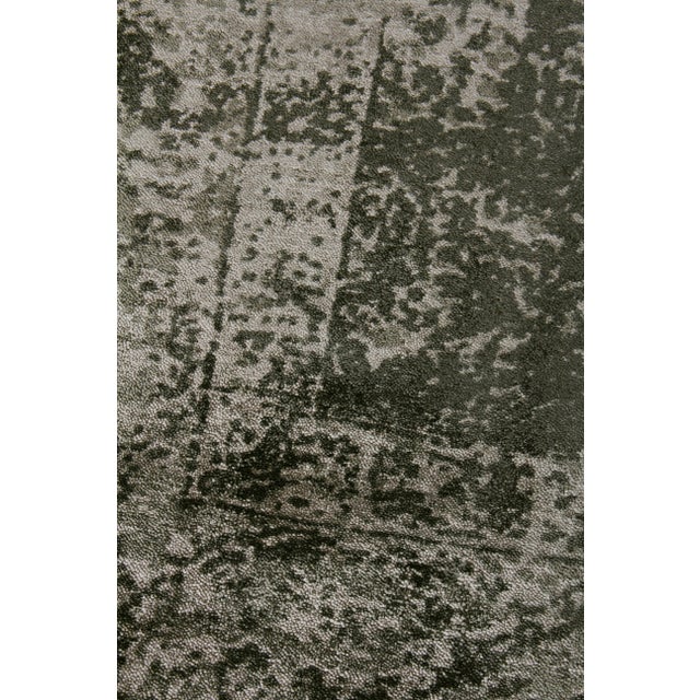 Contemporary Newport Charcoal Hand loom Bamboo/Silk Area Rug - 9'x12' For Sale - Image 3 of 8