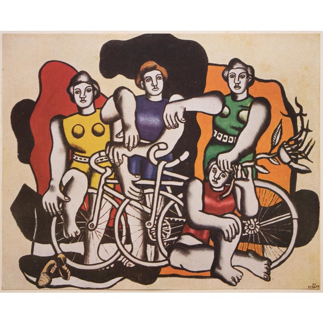 Paper 1948 After Fernand Léger "The Beautiful Cyclists", First Edition Period Offset Lithograph For Sale - Image 7 of 8
