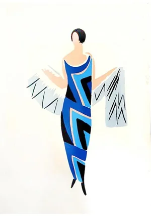 Sonia Delaunay - Living Painting - Colour Pochoir 1969