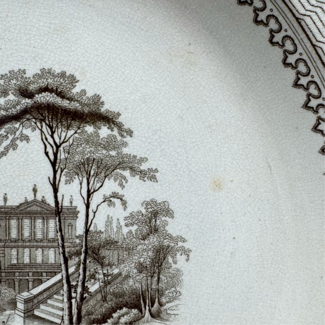 Antique 1844 John Ridgway Doria Stone Transferware Bowl For Sale In Houston - Image 6 of 7