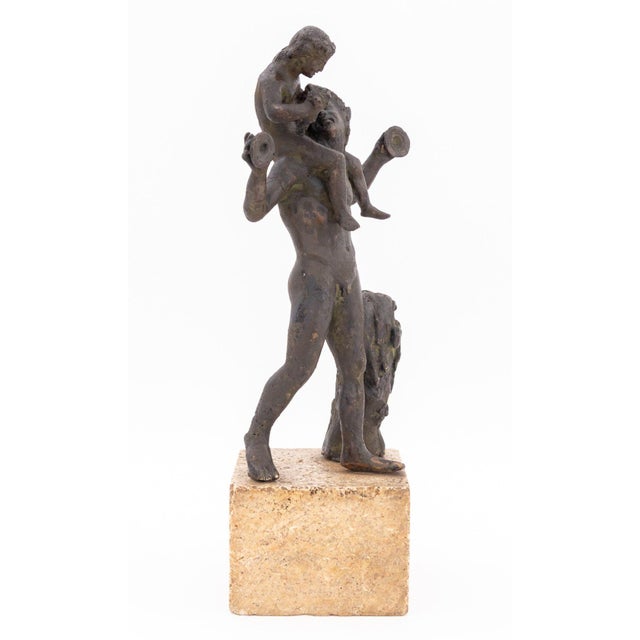 After the Antique Satyr & Young Dionysus Sculpture For Sale In New York - Image 6 of 6
