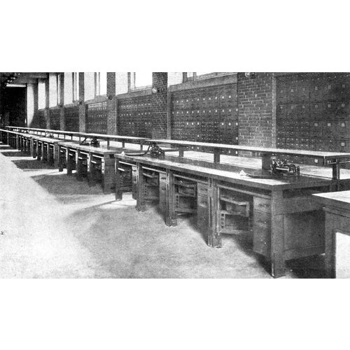 Antique Frank Lloyd Wright Larkin Building Metal Built in Filing Cabinet Unit For Sale - Image 12 of 12