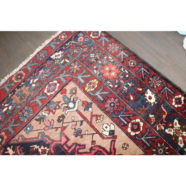 Large Scale Antique Geometric Persian Bakhtiari Rug no. j5107 For Sale - Image 9 of 11