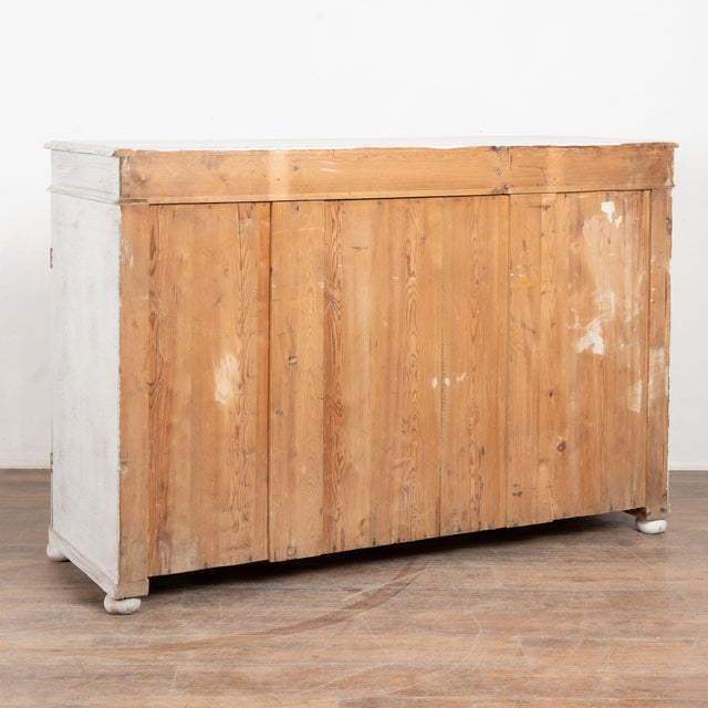 19th Century Swedish White Gustavian Pine Sideboard Buffet For Sale - Image 18 of 18