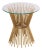 Transitional Grace Glass Side Table For Sale - Image 3 of 7